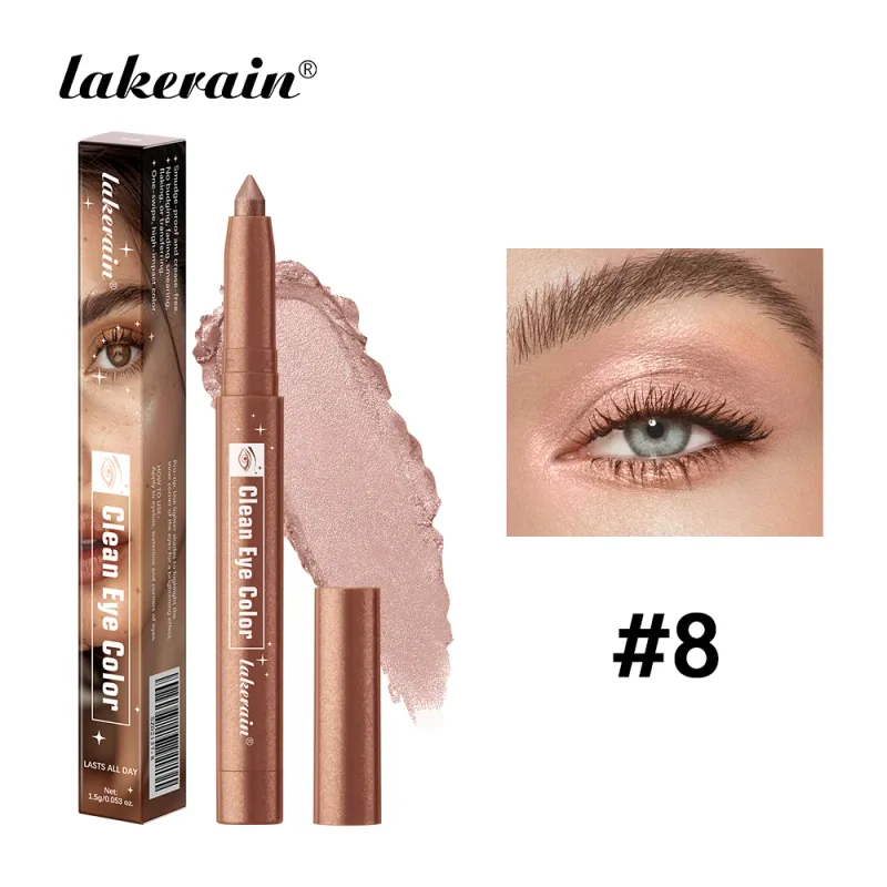 12Colors Metallic Eyeshadow Pencil Glitter Silkworm Liner Pen Highlighter Long Lasting Gold Blue Cream Eye Shadow Stick Makeup — image 18