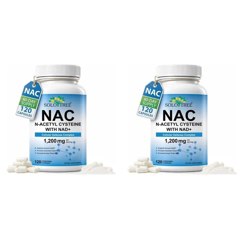 NAC 1150 مجم NAD + 50 مجم كبسولات مجمع الدفاع الخلوي لمضادات الأكسدة لدعم الصحة المناعية وإنتاج الطاقة غير المعدلة وراثيًا 120 قيراط — image 8
