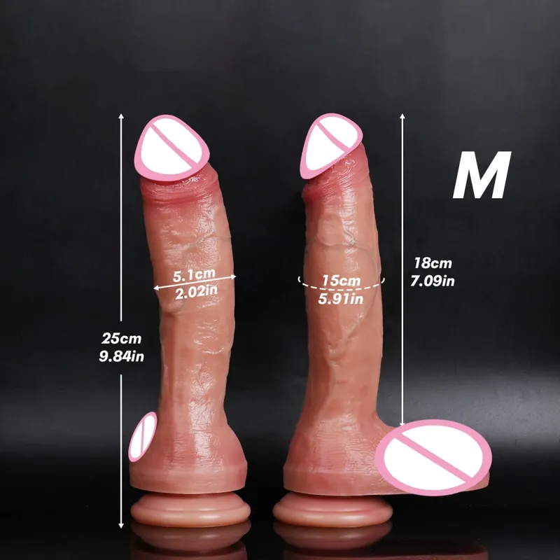 Vibrador realista pênis macio duplo silicone vibradores vaginal e anal masturbador pau grande para mulher masturbação adulto brinquedo sexual 18 + — image 10