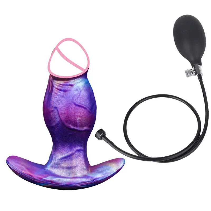 Dildo realistico Espansione di aspirazione magnetica Plug anale Dildo indossabile per uomini e donne Plug Butt Dilatatore vaginale Giocattolo adulto del sesso 18 — image 8