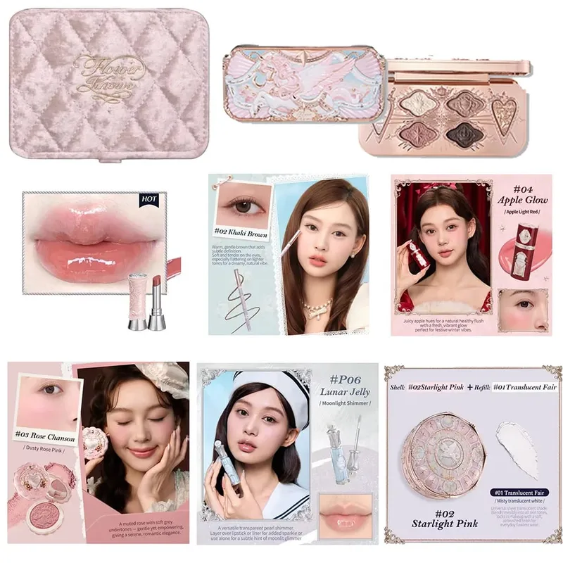 Flowerknows Strawberry Cupid All-In One dárková krabička Makeup Kit Profesionální paletka Swan Blusher Blush Set Krém na rty Flower Knows — image 7