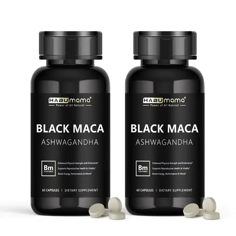 Black Maca Root + Ashwagandha Supplement for Men Stamina Control System Rock-Hard Performance Confidence Discreet Shipping — image 8