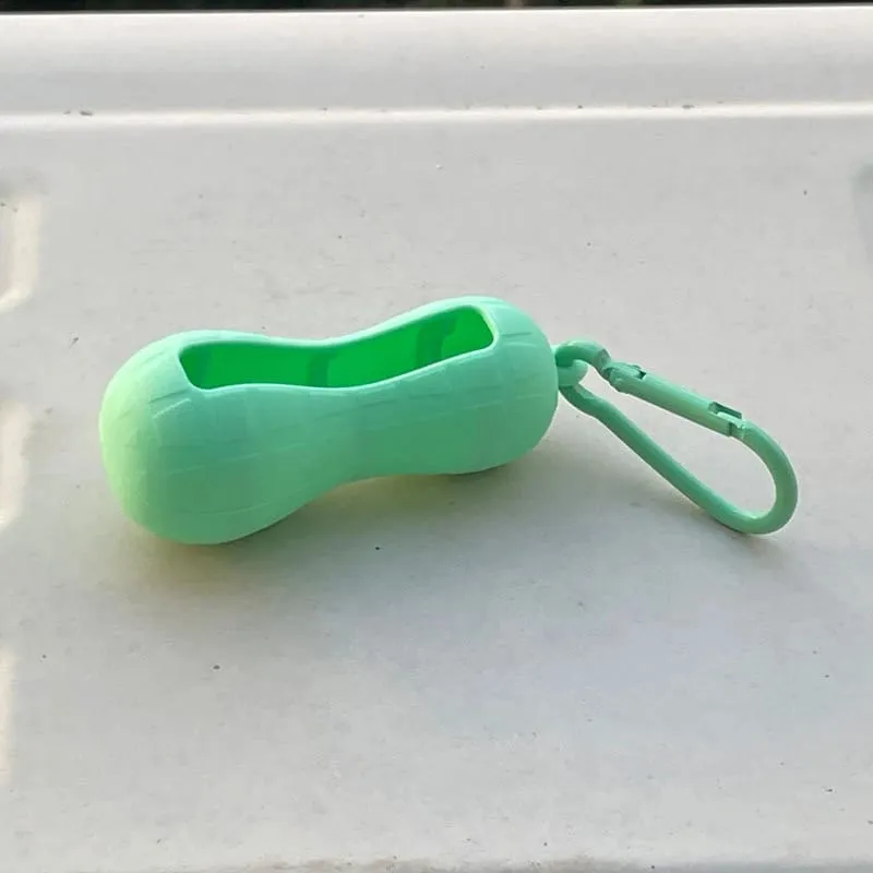 Bow Candy Peanut Shape Silikon Penutup Gincu Rantai Kunci Beg Simpanan Gincu Warna Pepejal Pemegang Balsem Bibir Ringan — image 21