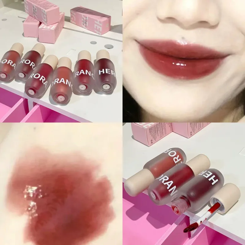 Matte Frosted Lip Gloss ลิปสติกเนื้อลิควิดไม่เหนียวเหนอะหนะให้ความชุ่มชื้น พิกเมนต์สีริมฝีปาก เครื่องสำอางแต่งหน้ารายวัน — image 4