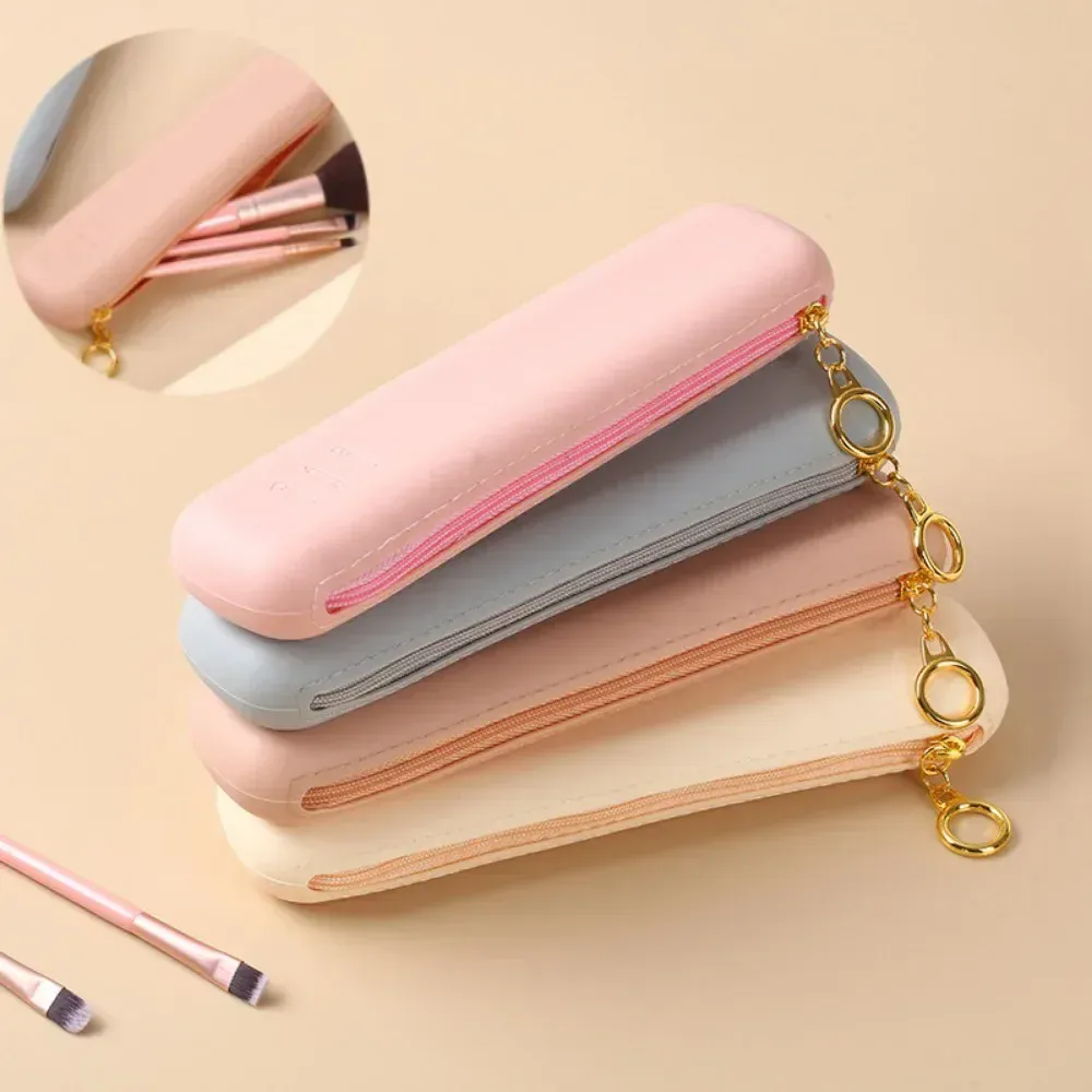 1pc Silicone Make Up Brushes Storage Bag Multi Function Travel Makeup Brush Holder Portable Cosmetic Tool Organizers Zipper Case — image 5
