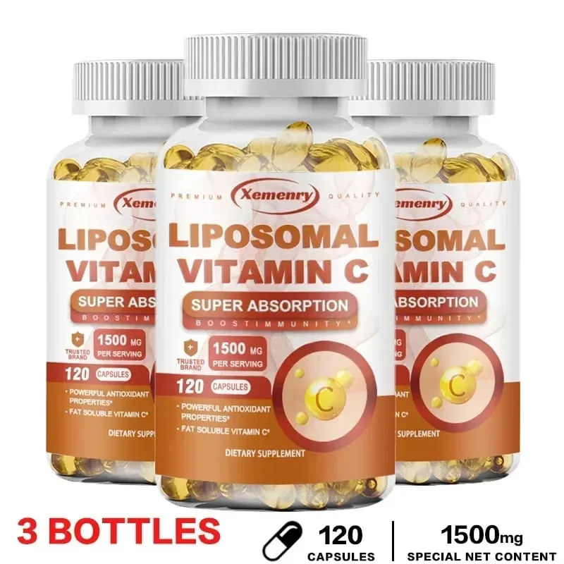 Liposomale Vitamin-C-Kapseln – starkes Antioxidans, fördert die Kollagenproduktion, Hautglanz, unterstützt die Immungesundheit des Herzens — image 11