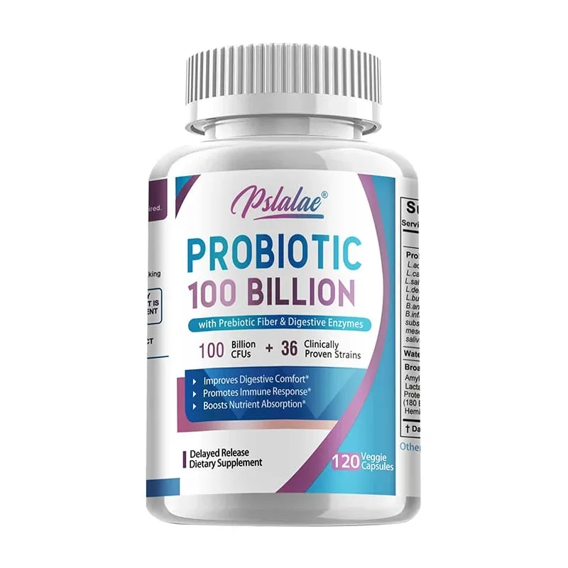 Probiotics 100 Billion - Help with Intestinal Health Nutrient Digestion Weight Management Bloating Relief Calorie Control — image 9