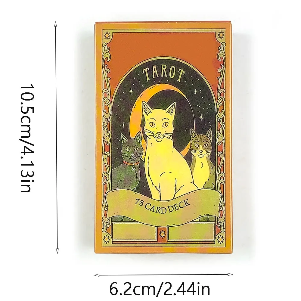 Tarocchi Cats Rule Earth 78 carte Oracle Deck uniche per gli amanti dei gatti e gli appassionati di tarocchi perfette per la divinazione e come regalo Givi — image 6
