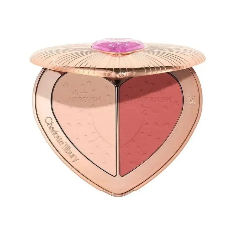 Charlotte Tilbury Eye Shadow Disk Love 2-Colors Powder Blusher Star Pink Powder Blusher Highlight 6-colors Super Nudes Easy Eye — image 21