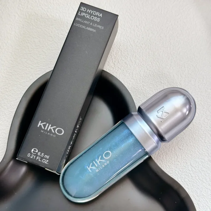 Kiko Asli 3D Cermin Lip Glaze Kalis Air Tidak Luntur dan Cawan Tidak Melekat Warna Pes Kacang Lembut Warna Mata Berkilat Halus Pesona Merah — image 6