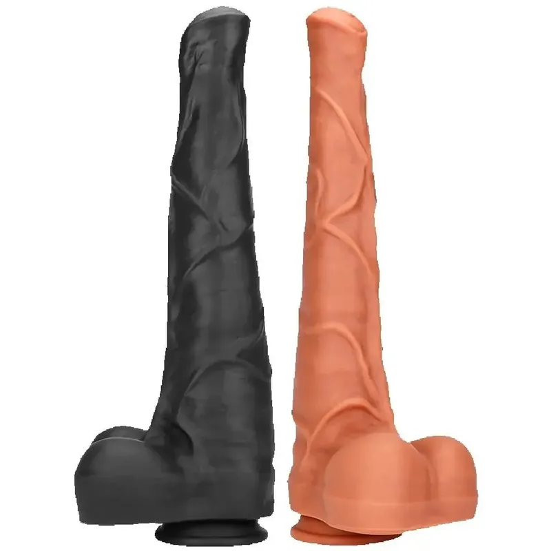 Super Large Horse Dildo 38.5 ซม.พร้อมถ้วยดูดผิวนุ่มรู้สึกขนาดใหญ่อวัยวะเพศชายหนา Phallus Anal Plug Big Dick เพศของเล่นสำหรับผู้หญิง — image 1