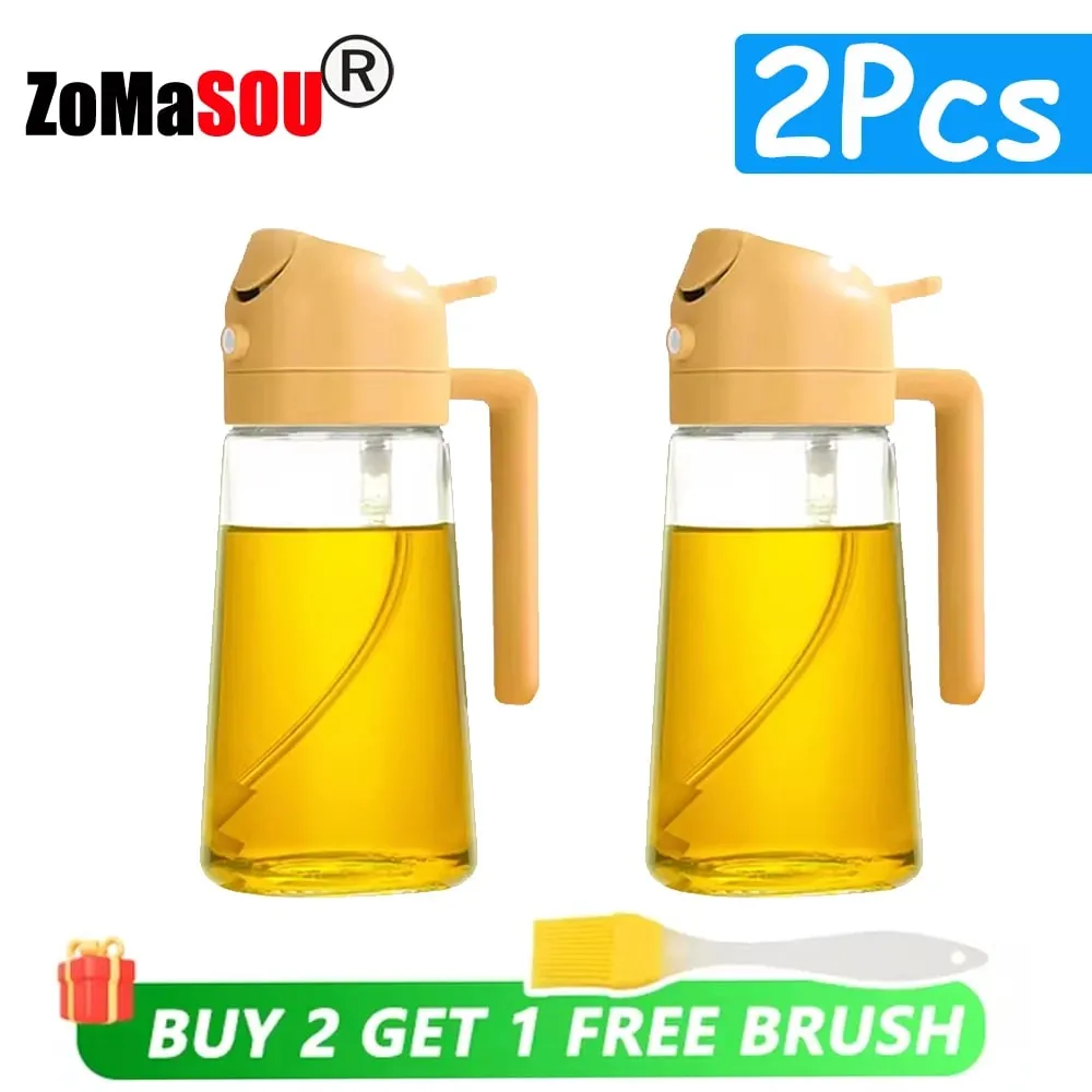 1–4 Stück 2-in-1-Sprayer, Ausgießer, Öl, leere Flasche, Kunststoff, Ölbehälter, Spender, Verdampfer, Küche, Grill, Camping, Kochutensilien — image 13