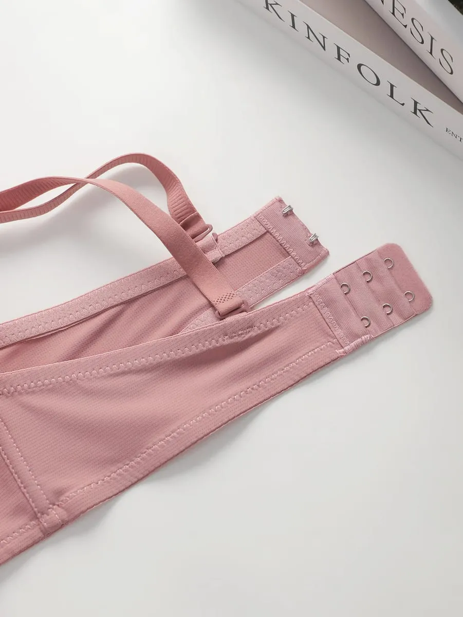 Set di biancheria intima con ferretto solido Set di mutandine intimo Reggiseno push up da donna con anello in acciaio Intimo intimo — image 6