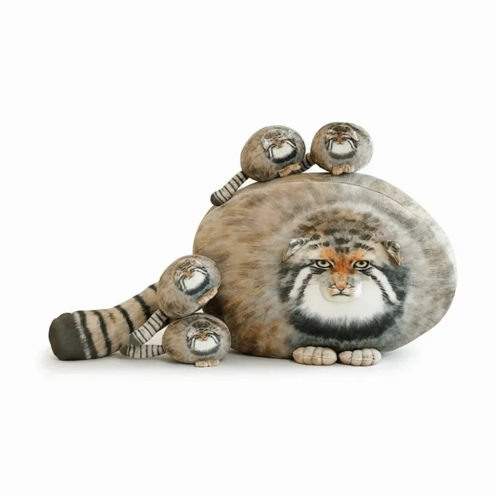 Cuscino per gatti di peluche abbracciabile realistico per gatti super morbidi dall'aspetto feroce Cuscino per gatti di simulazione adorabile elastico per divano — image 12