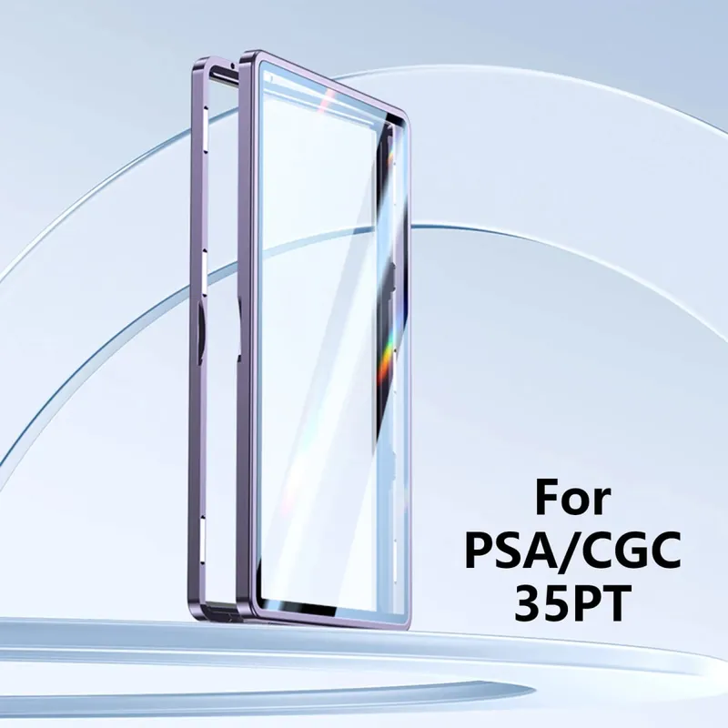 อลูมิเนียมเกรดการ์ด Protector สำหรับ PSA/CGC Slab UV & Scratch Resistance Trading Card ผู้ถือจอแสดงผลแม่เหล็กกล่อง — image 12