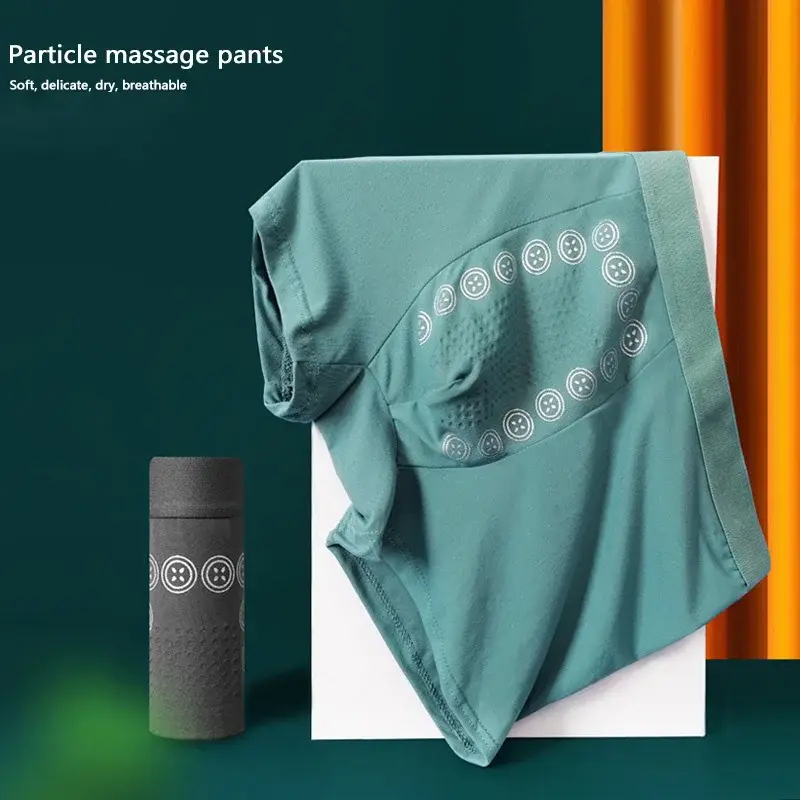 Pantaloni da massaggio boxer autunno inverno da uomo comodi e traspiranti energetici con pantaloni a quattro angoli ad angolo piatto a vita media — image 13