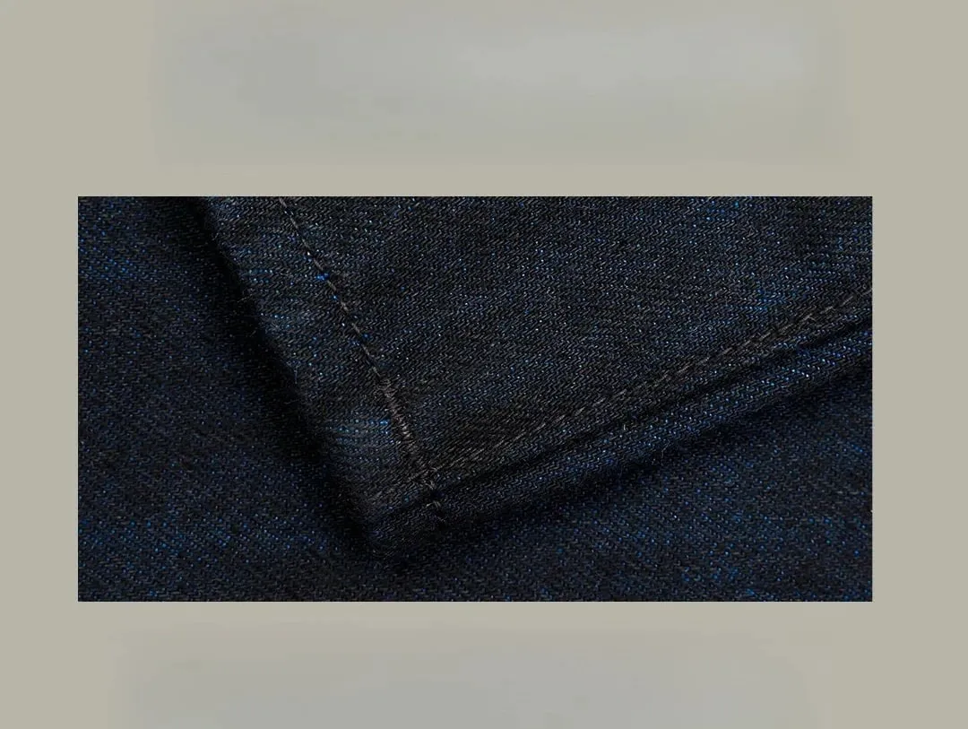Red Tornado Midnight Blue Selvedge Jeans Lelaki 16oz Denim Straight Fit Dark Indigo Workwear Seluar — image 8
