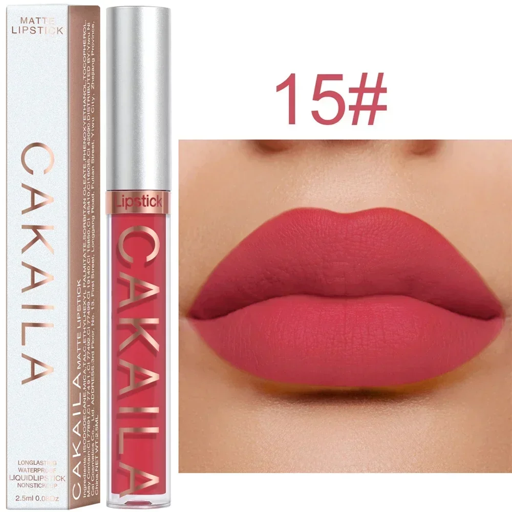 Matte Velvet Lip Glaze Long Lasting Silky Smooth Liquid Lipstick Not Easy To Fade Lip Gloss Makeup Sexy For Women Lip Tint — image 22