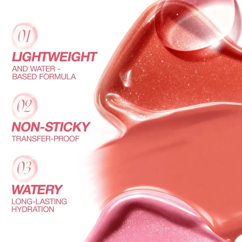 O.TWO.O 8pcs ชุดลิปสติก Liquid Lip GLOSS Glossy FINISH High-Shine Long Lasting Moisturize Non-Stick Glassy ลิปสติกแต่งหน้าชุด — image 6