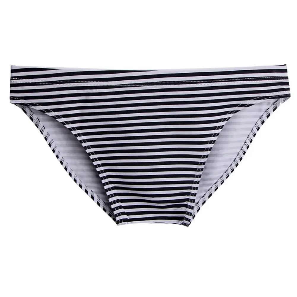 Men Stripe Briefs High Stretchy Soft No Pouch Narrow Side Sissy Underwear Pantie Breathable Daily Wear Triangle Panties — image 5