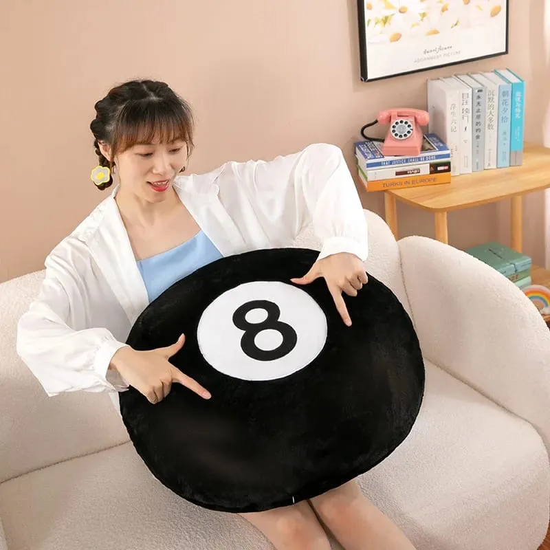 좋은 시뮬레이션 당구 8 공 플러시 베개 박제 소프트 8 풀 플레이어 홈 인테리어 실내 스포츠 크리 에이 티브 선물 — image 5