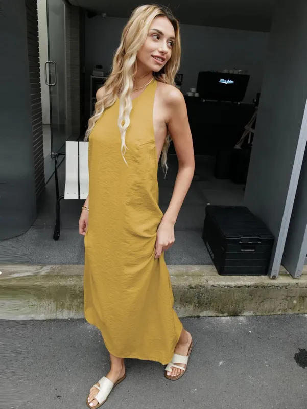 Abito elegante senza schienale da donna estate 2024 — image 10