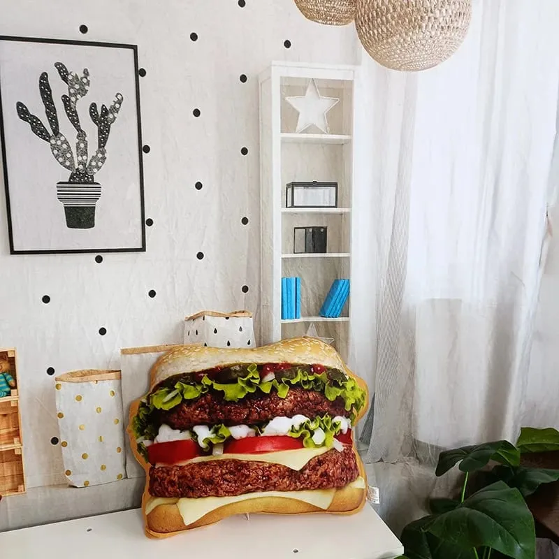 Plněný polštář na hamburger s přikrývkou a polštářkem 2v1 — image 16