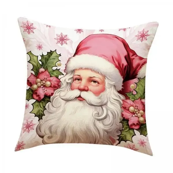 Outdoor Indoor Christmas Pillow Covers Plush Soft Cushion Case for Winter Festive Home Decoration — image 7