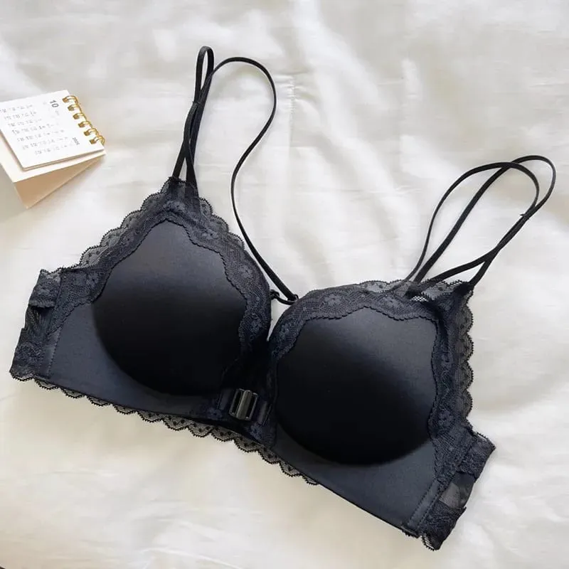 Ensemble de Lingerie imprimé léopard pour femmes, meilleure vente, fermeture frontale, soutien-gorge Push Up Sexy, soutien relevable, doux, ensemble intime quotidien — image 7