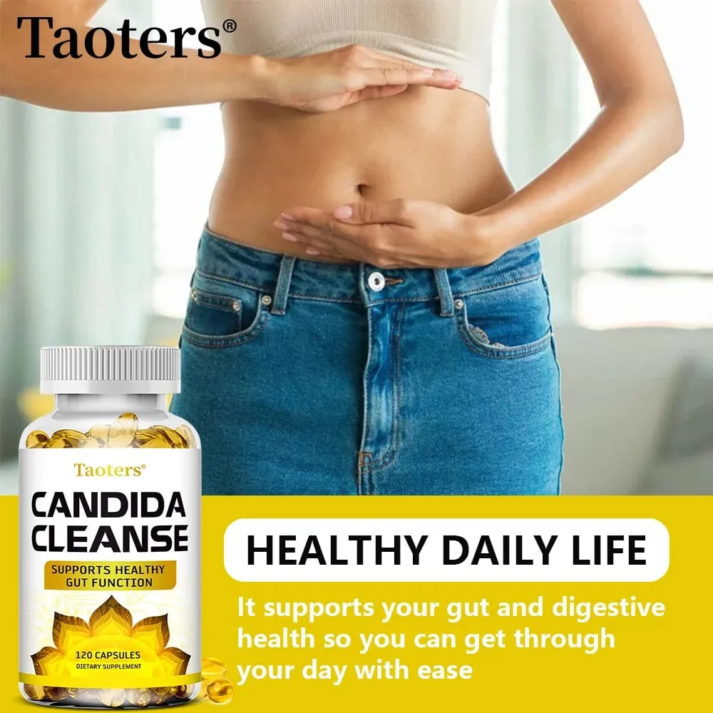 Candida Cleanse - Liver Cleansing Detoxifying Supports Intestinal Health Cleansing Colon Boosting Energy 120 Capsules — image 2