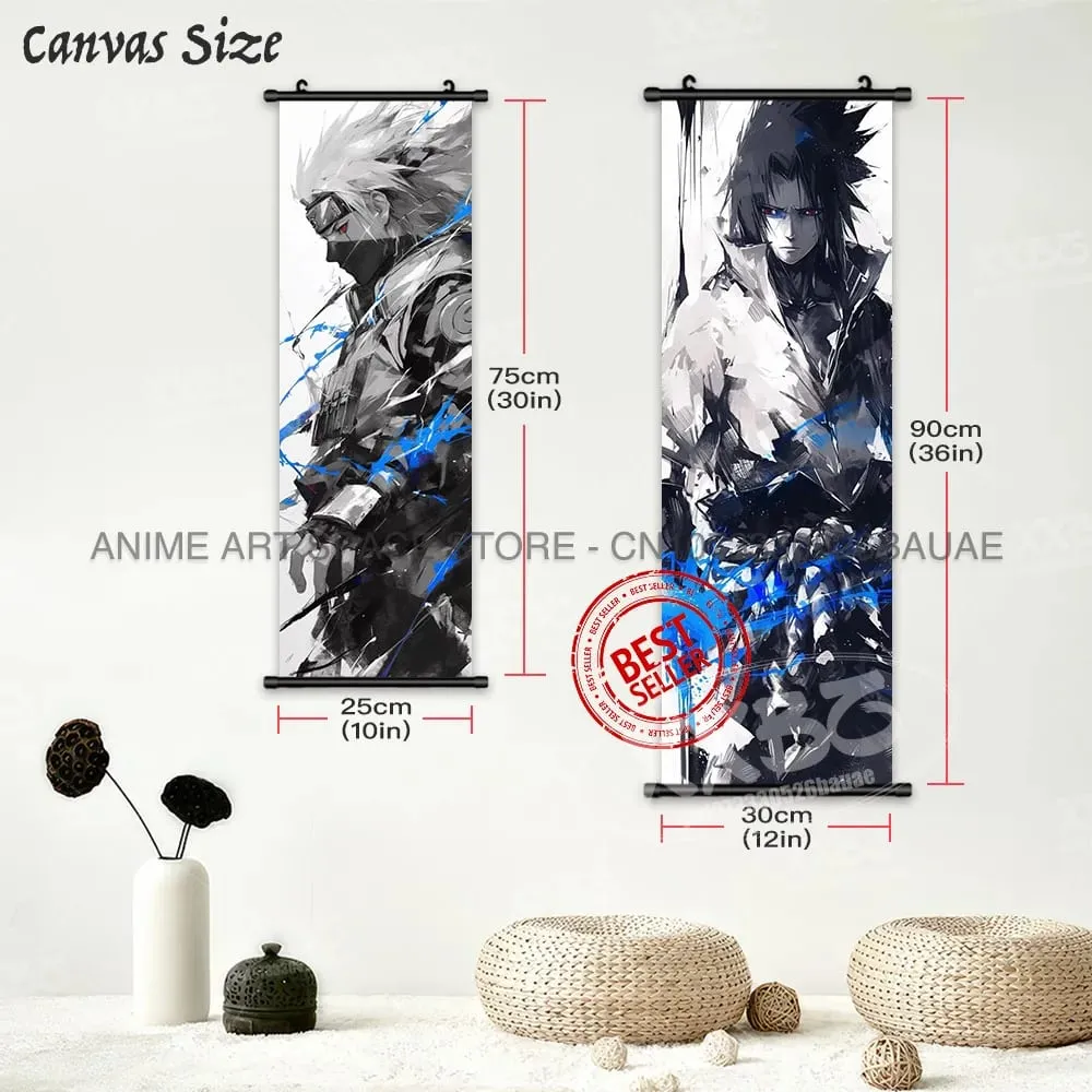 Anime Naruto Appeso Pittura Hatake Kakashi Wall Art Scrolls Immagine Uchiha Sasuke Home Decor Canvas Poster Haruno Sakura Murale — image 4
