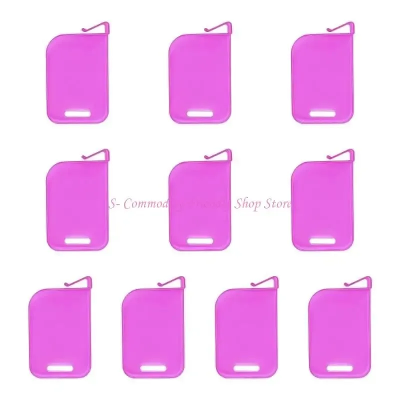 85AE 10Pcs Kunststoff Trading Card Box Schallwand Clip Karte Spacer Lagerung Klassifizierung Barriere Platte Clip Lagerung Partition Bord