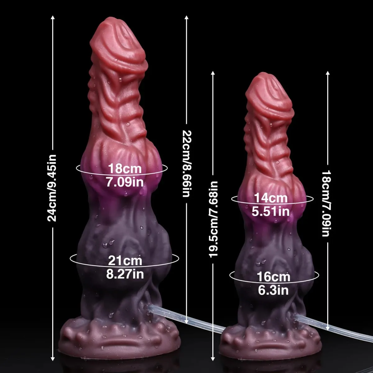 Ejakulation Anal Plug Hund Wolf Dildo Aufblasbare Big Knot Monster Dildos Penis Squirting Starker Sauger Dick Sexspielzeug für Frauen Männer — image 6