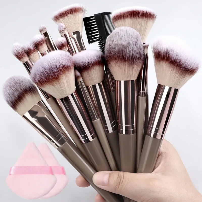 Set di pennelli per trucco da 20 pezzi Professionale Dettagli super morbidi Blush evidenziatore Fondotinta correttore Pennello per ombretto Strumento di bellezza per donna — image 14
