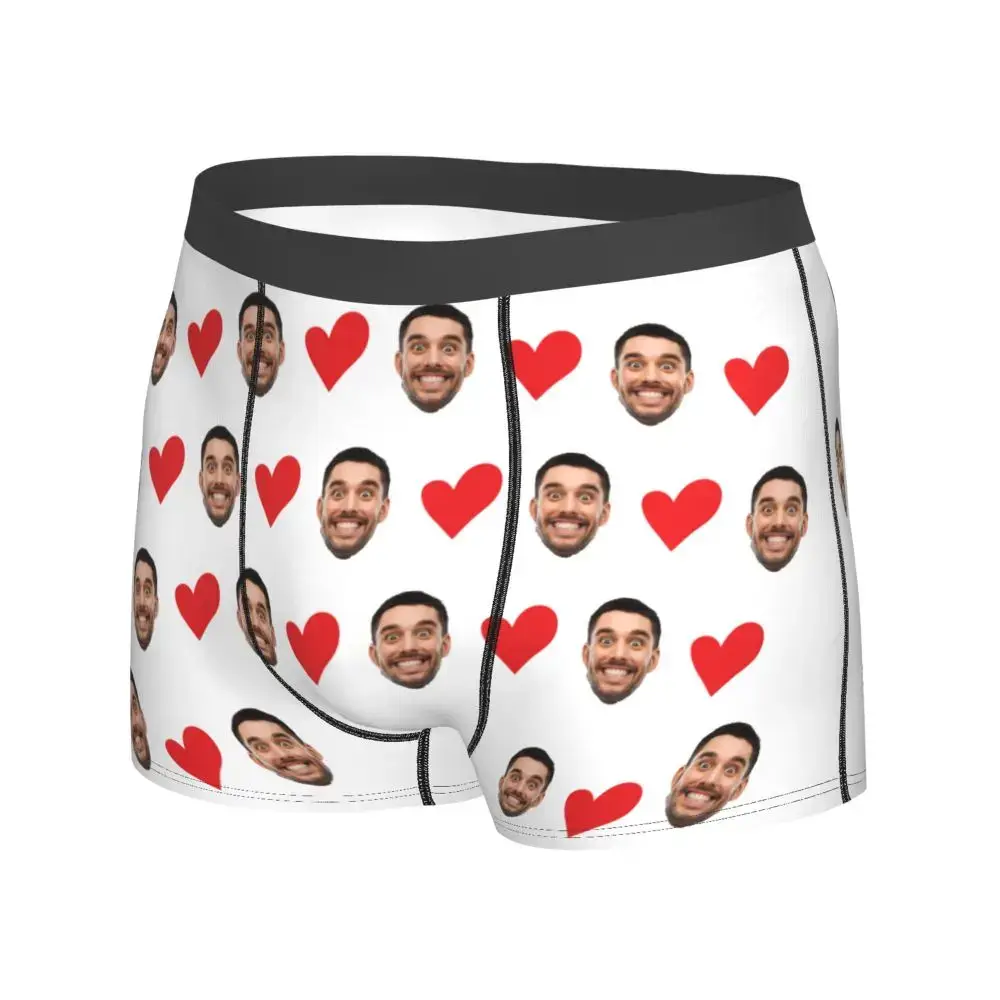 Personalized Face Photo Underwear Custom Heart Boxer Briefs Men Briefs Gift For Husband Anniversary Gift for Dad — image 8