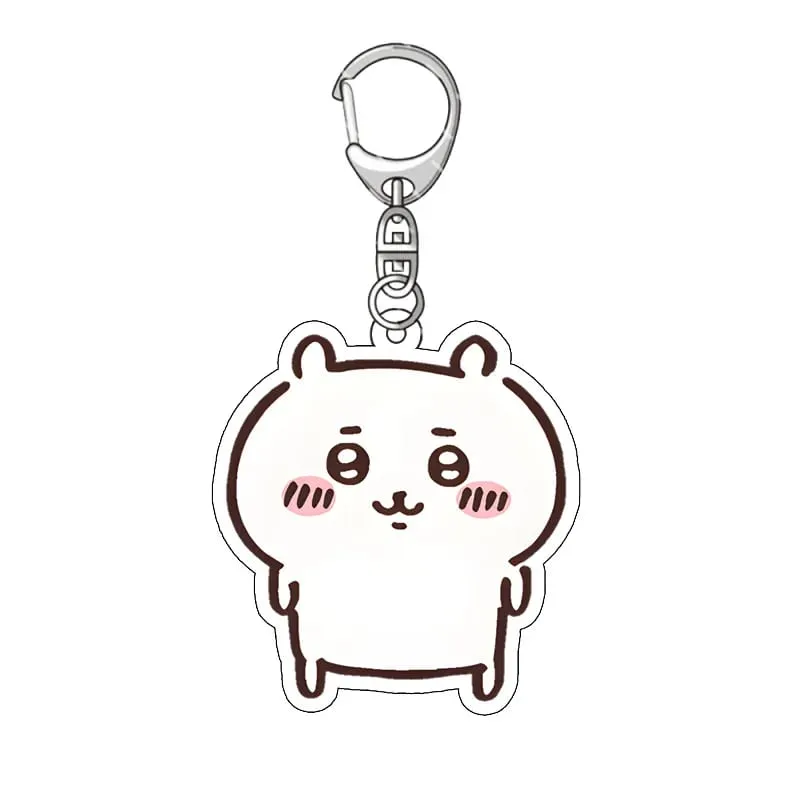 Yiji pendentif Anime bande dessinée acrylique périphérique porte-clés Hachiware Usagi mignon pendentif sac suspendu décoration décoration — image 2