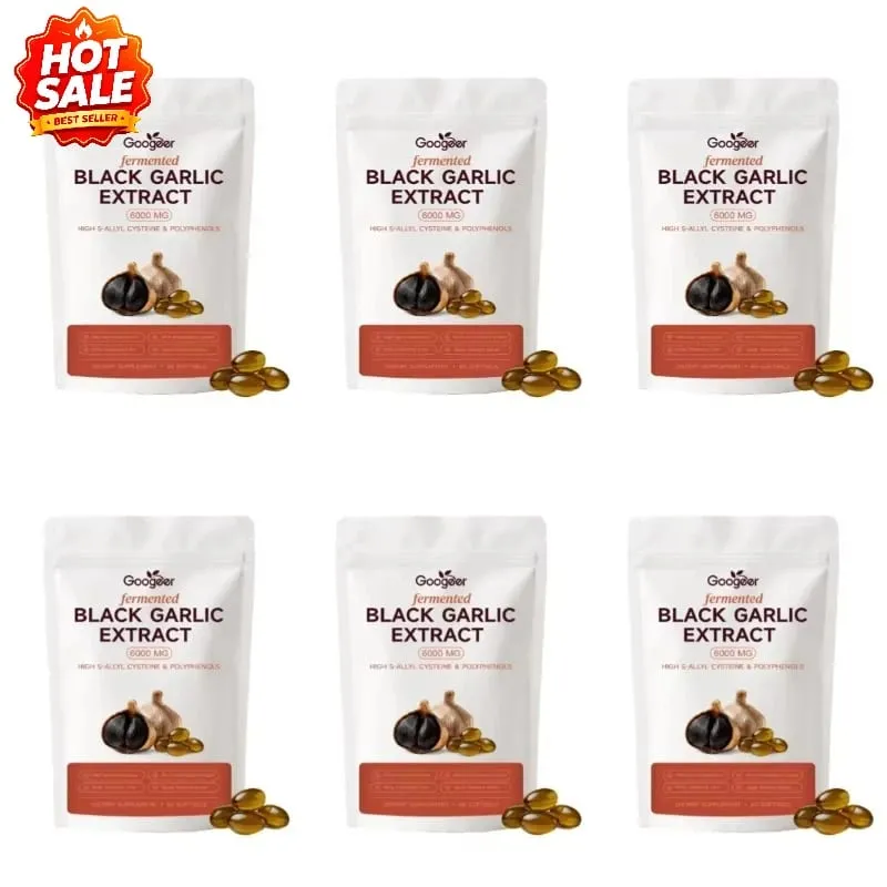 Googeer Fermented Black Garlic Extract 6000MG Softgels Antioxidant Immune Support S-Allyl Cysteine Men Women 60 Softgels 60 Days — image 8
