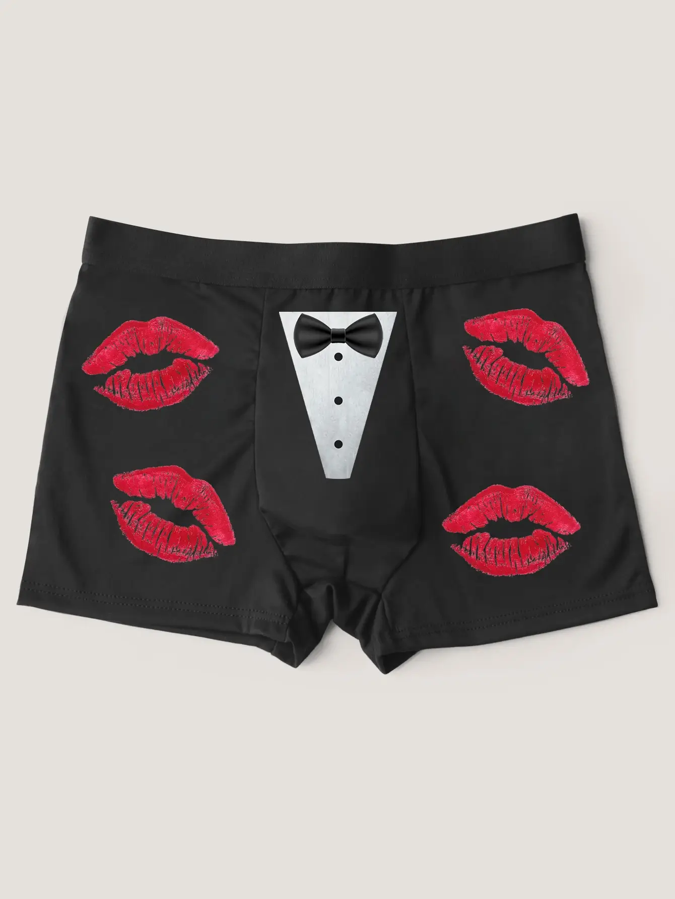 Artı Boyutu Erkekler İlginç Baskı Külot Boxer Külot Nefes Alabilir Külot Büyük Boy Boxer Şort S-2XL — image 2
