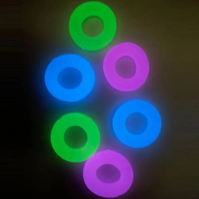 Anello per pene elastico in TPE luminoso Anello per pene in gelatina trasparente Erezione classica che migliora l'eiaculazione ritardata Negozio di sesso per adulti per gli uomini — image 2