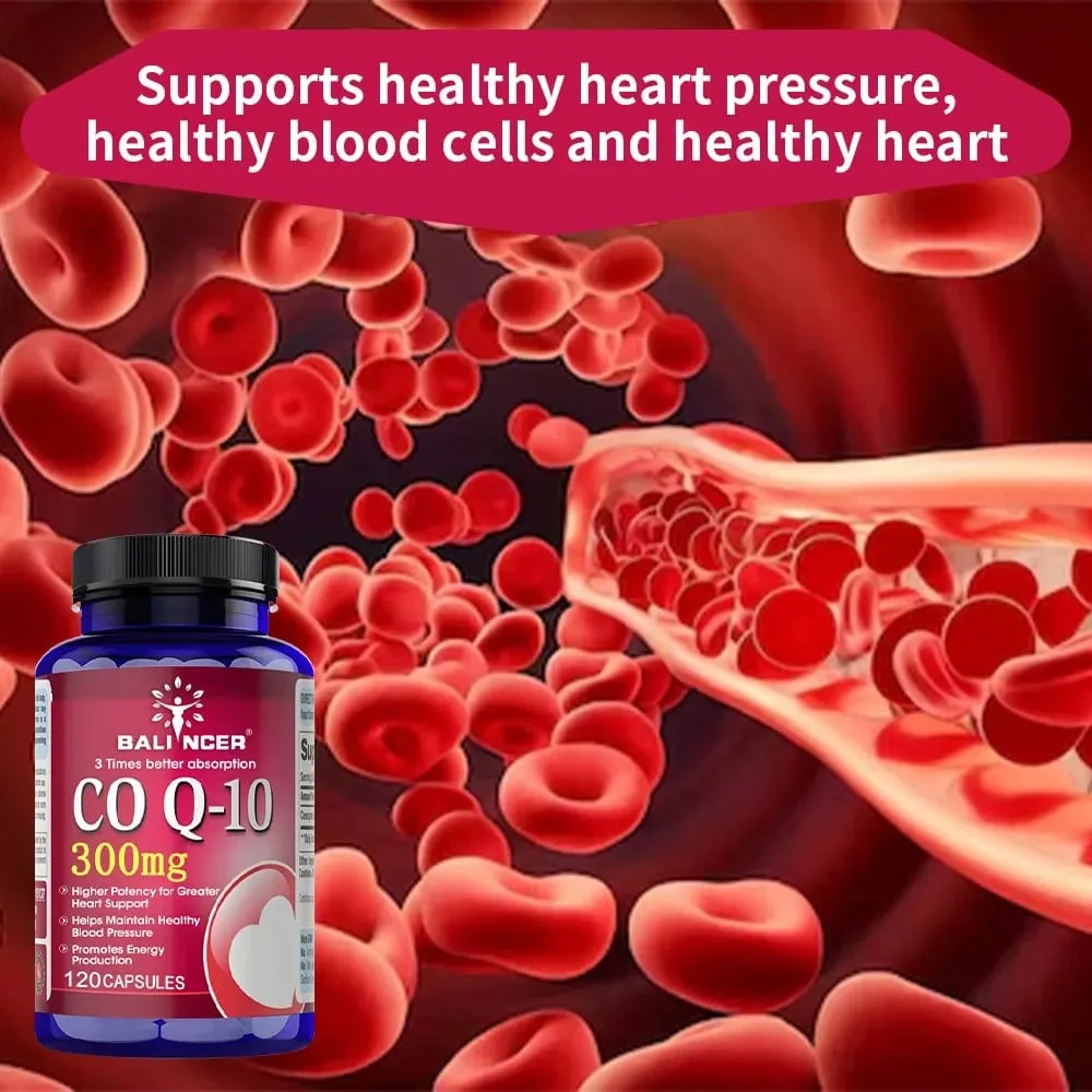 CoQ10 300mg tobolky - vysoce vstřebatelný antioxidant kardiovaskulární podpora srdeční energie veganské bez GMO bez lepku — image 3