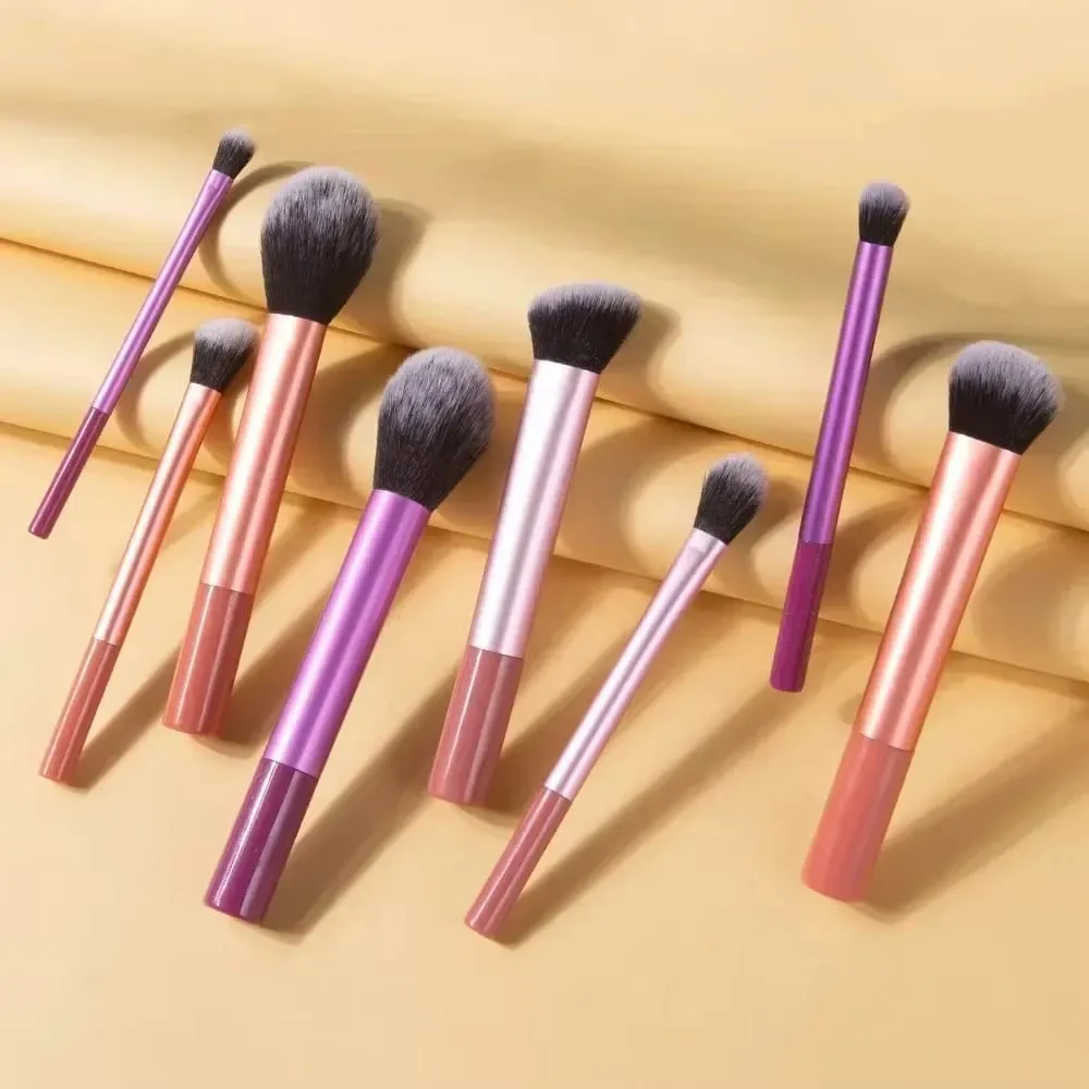 Kit di pennelli per trucco da 7/8 pezzi Pennelli per trucco sintetici morbidi per fondotinta, fard, ombretto, strumenti per trucco cosmetico — image 2