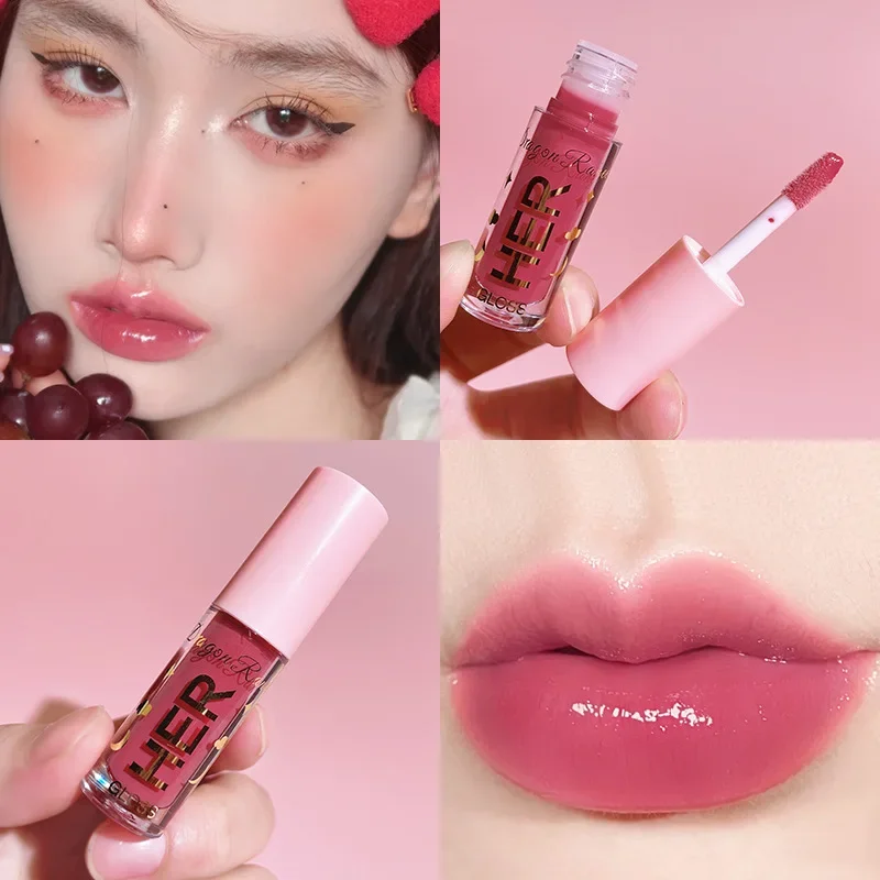 8 가지 색상 리퀴드 립스틱 방수 모이스춰 라이징 오래 지속되는 샤이니 립 글로스 천연 메이크업 젤리 립글레이즈 쉬머 화장품 — image 6