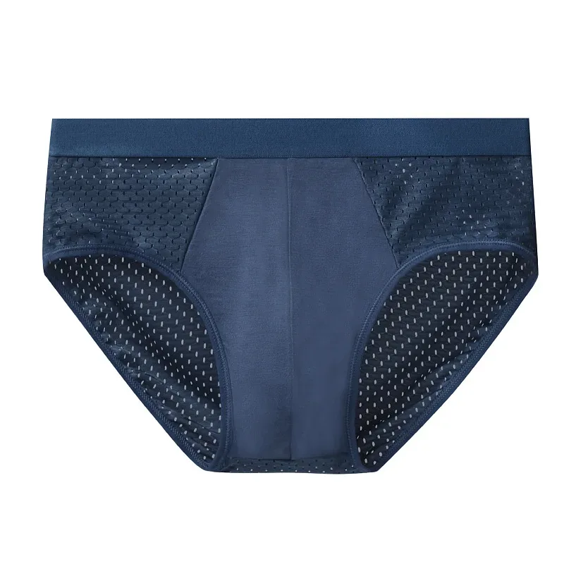 Sous-vêtements pour hommes, culotte triangulaire fine et respirante, slip en soie glacée, en maille, pantalon d'angle carré Sexy pour Shorts, 1/4 pièces — image 25