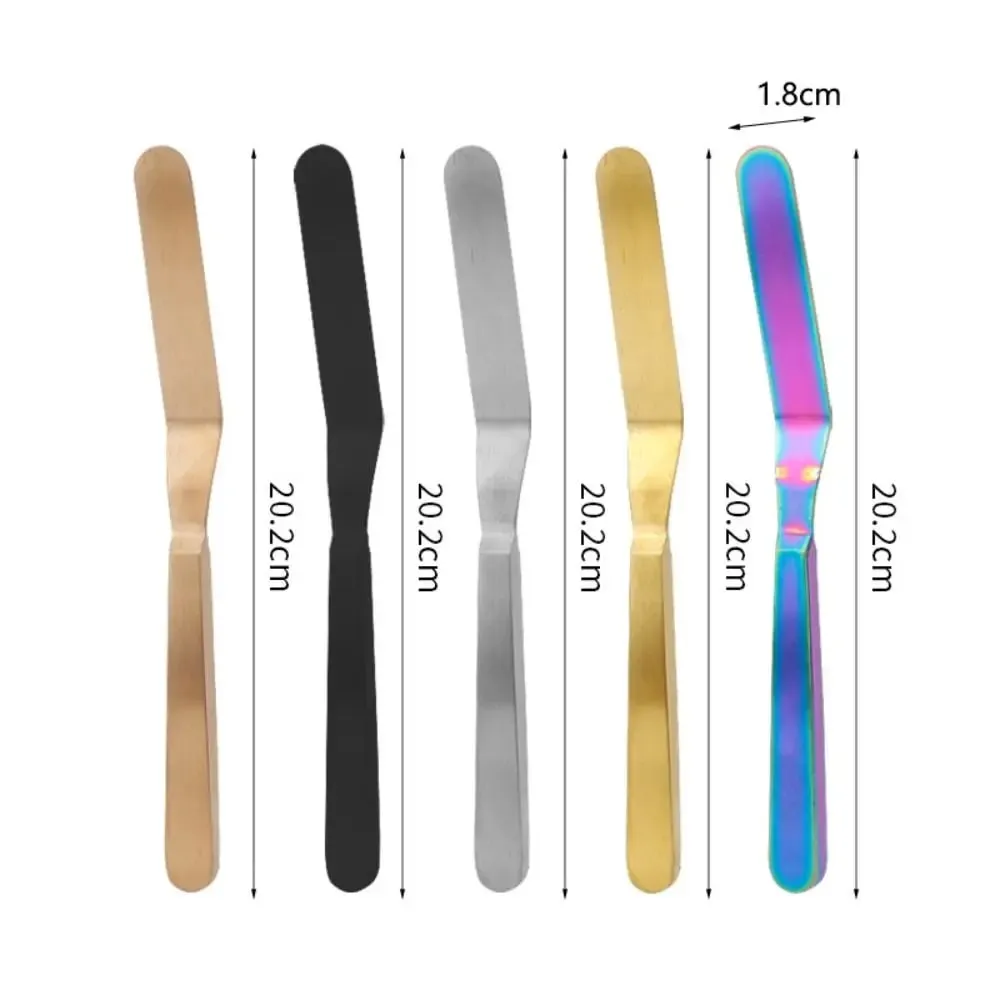 Kitchen Gadgets Stainless Steel Butter Scraper 8 Inch Comfortable Grip Cake Icing Spatula Rust-proof Jam Spreader Bread — image 7