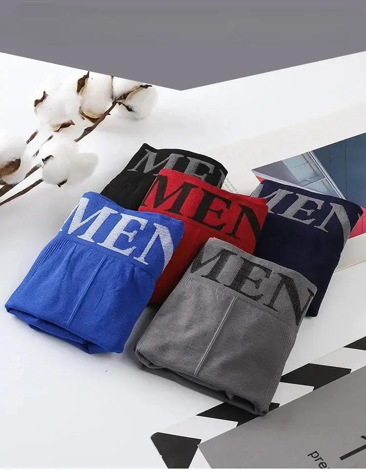3 Cái/lốc Quần Lót Nam Quần Lót Võ Sĩ Thoáng Khí Người Boxer Chắc Chắn Quần Lót Nam Thoải Mái Thương Hiệu Quần Short Xanh Đen Quần Lót — image 15