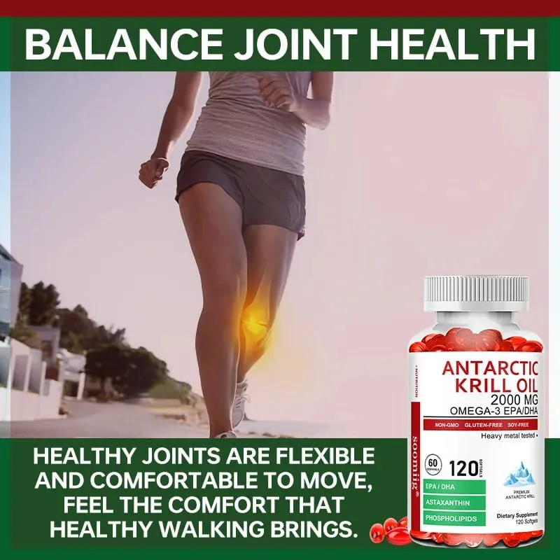 Antarctic Krill Oil Capsules 2000mg Omega-3 EPA & DHA with Astaxanthin Supplement Sourced from Red Krill Maximum Strength — image 4