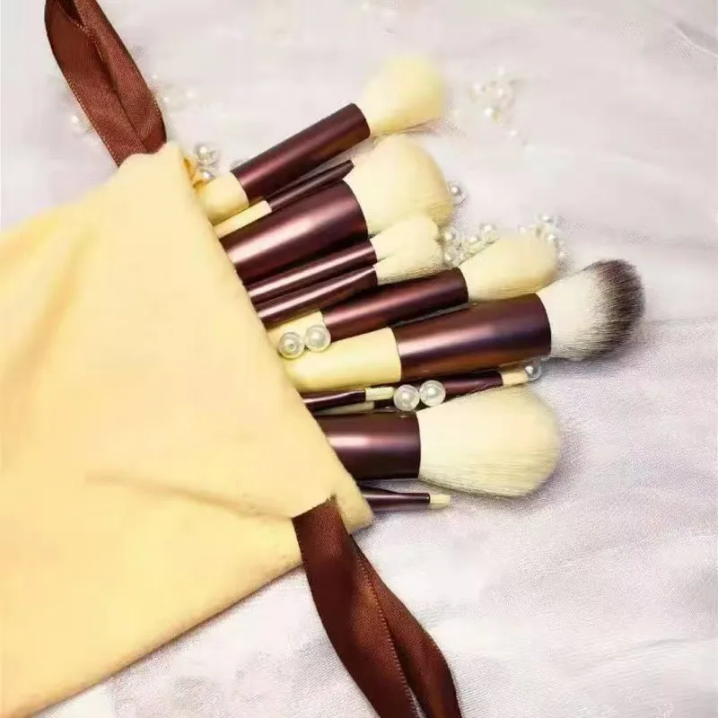Ensemble de pinceaux de maquillage, 13 pièces, ombre à paupières, fond de teint, poudre cosmétique, mélange de Blush, outils de maquillage de beauté pour débutants — image 6