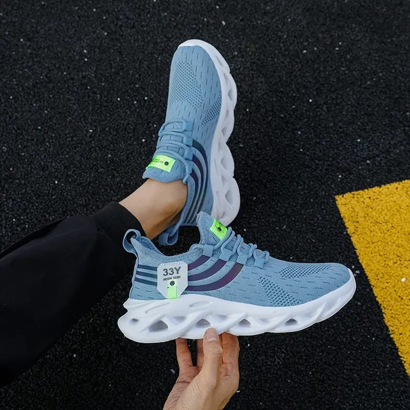 Casual Men Mesh Comfort Breathable Sneakers Jogging Soft Sole Anti Slip Versatile Tennis Vulcanized Shoes Tenis Masculino 2024 — image 2