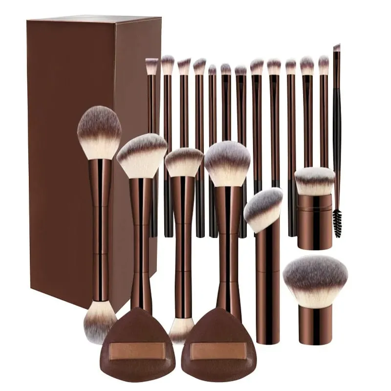 Propesyonal na Makeup Brush Double Head Foundation Powder Concealer Makeup Brush Soft Fiber Hair Cosmetic Beauty Tools — image 15