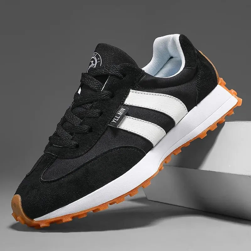 Grande taille hommes chaussures décontractées printemps automne respirant confortable Vintage baskets mode à lacets en plein air antidérapant chaussures de course — image 2